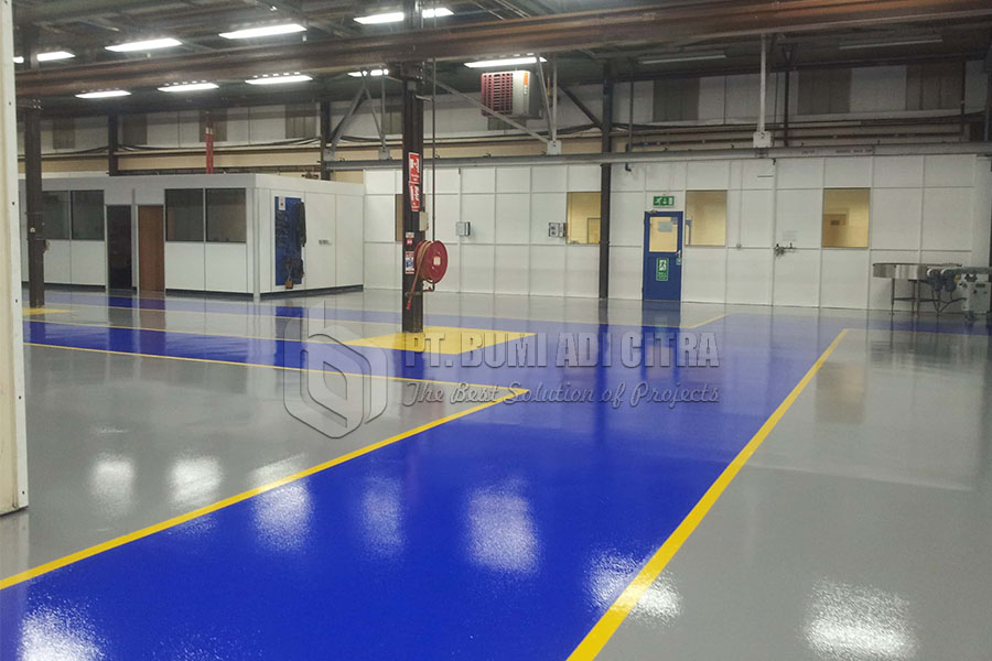 Aplikator Epoxy Lantai Gudang atau Warehouse